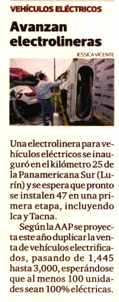 Avanzan electrolineras