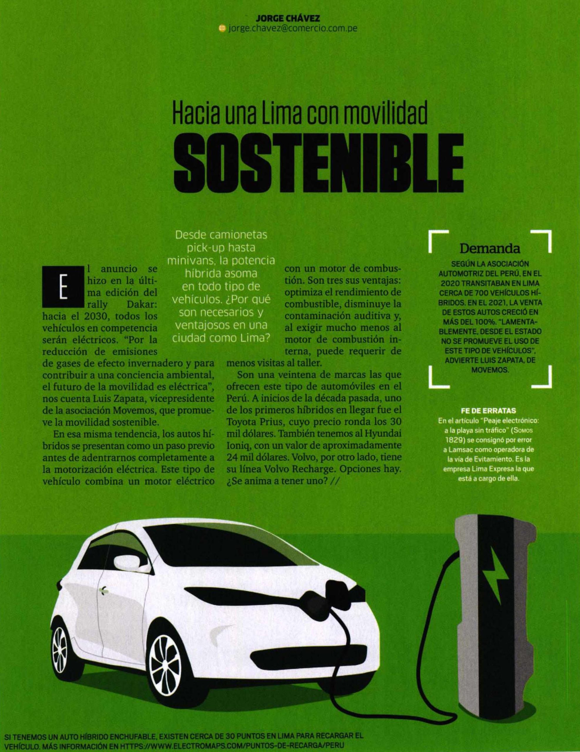 Hacia una Lima con movilidad sostenible