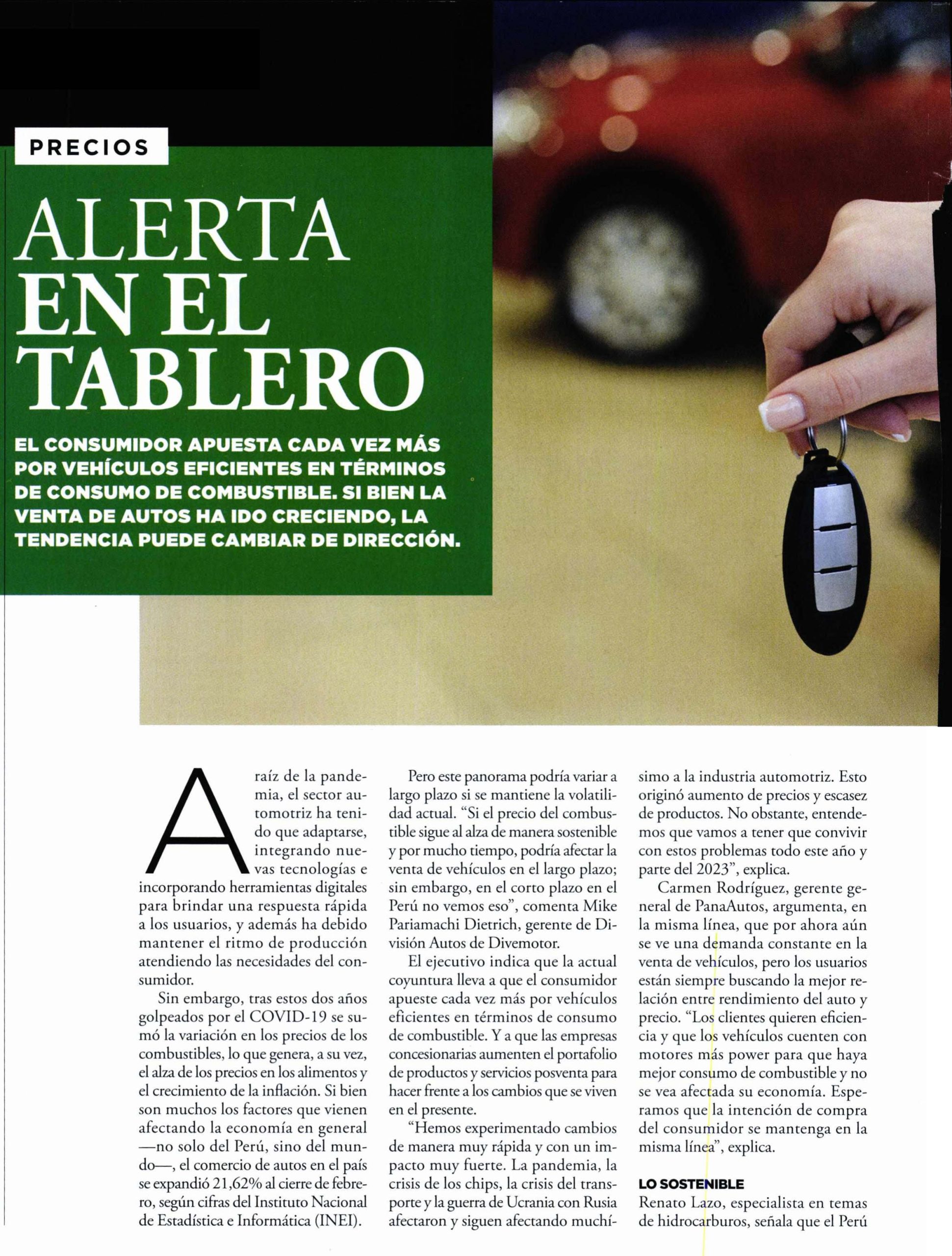 Alerta en el tablero