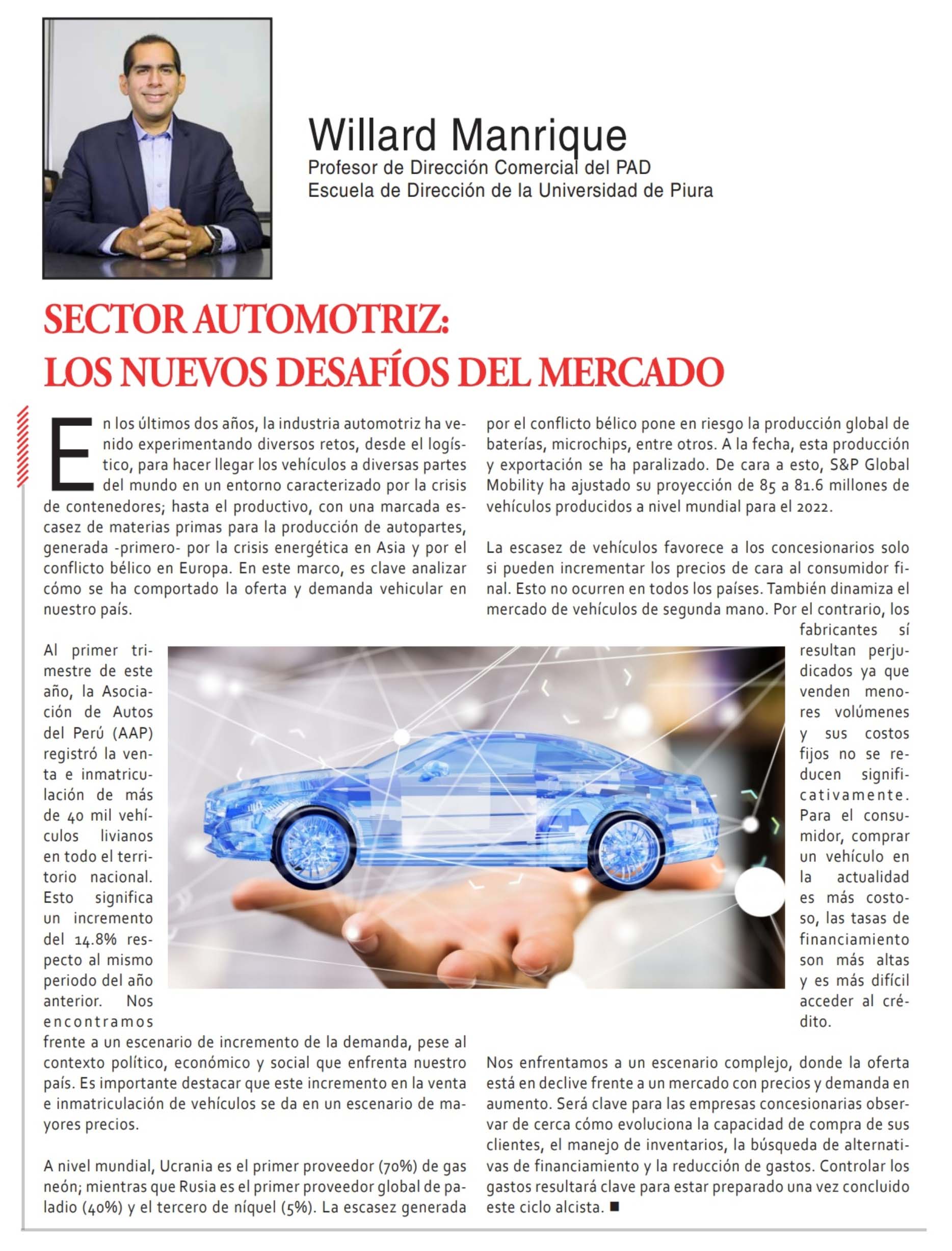Sector automotriz: Los nuevos desafíos del mercado