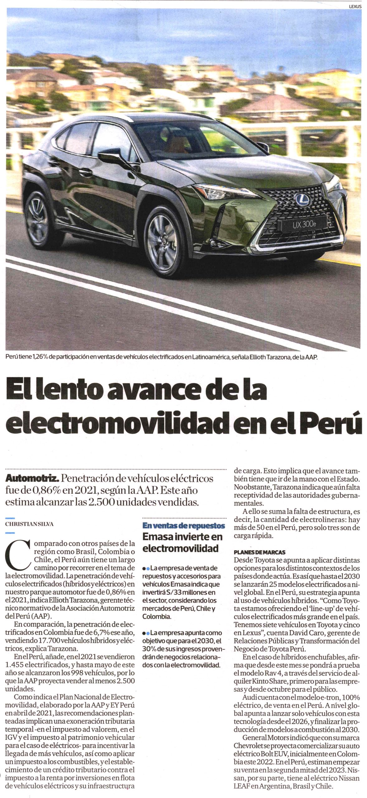 El lento avance de la electromovilidad en el Perú