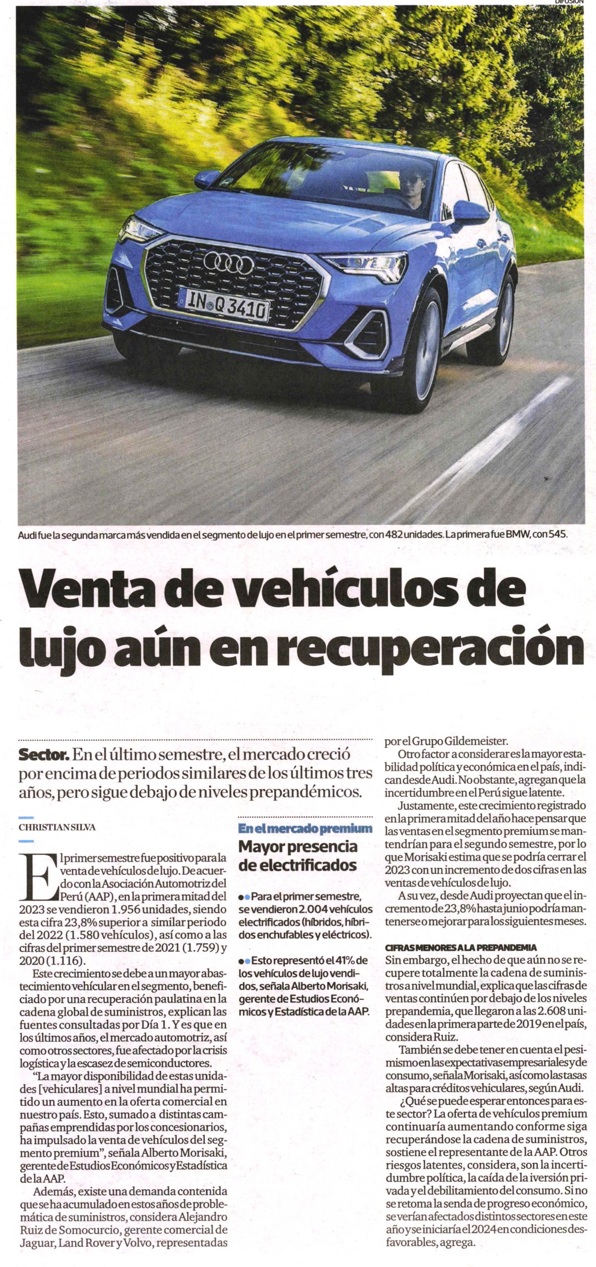 Venta de vehículos de lujo aún en recuperación