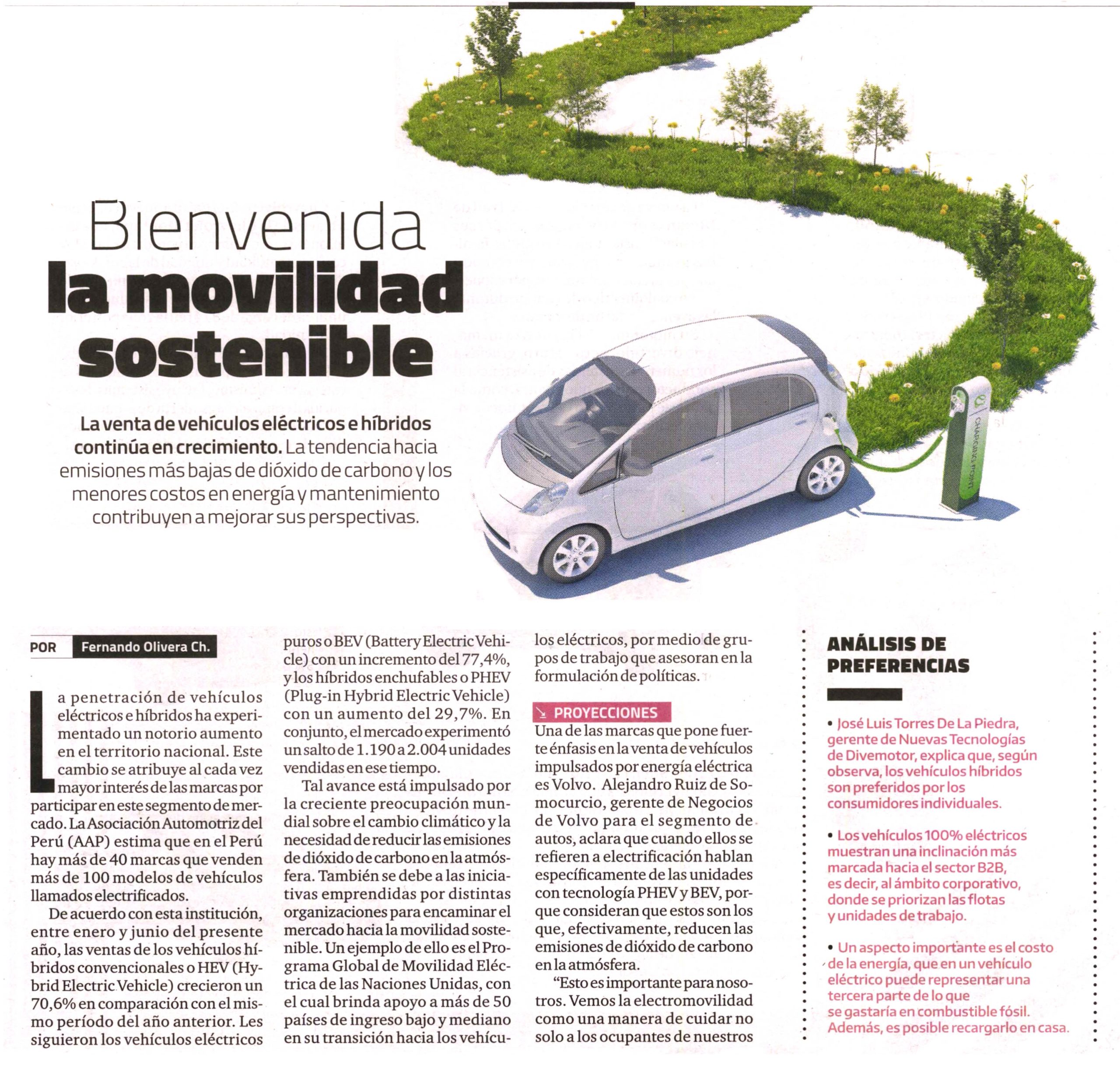 Bienvenida la movilidad sostenible