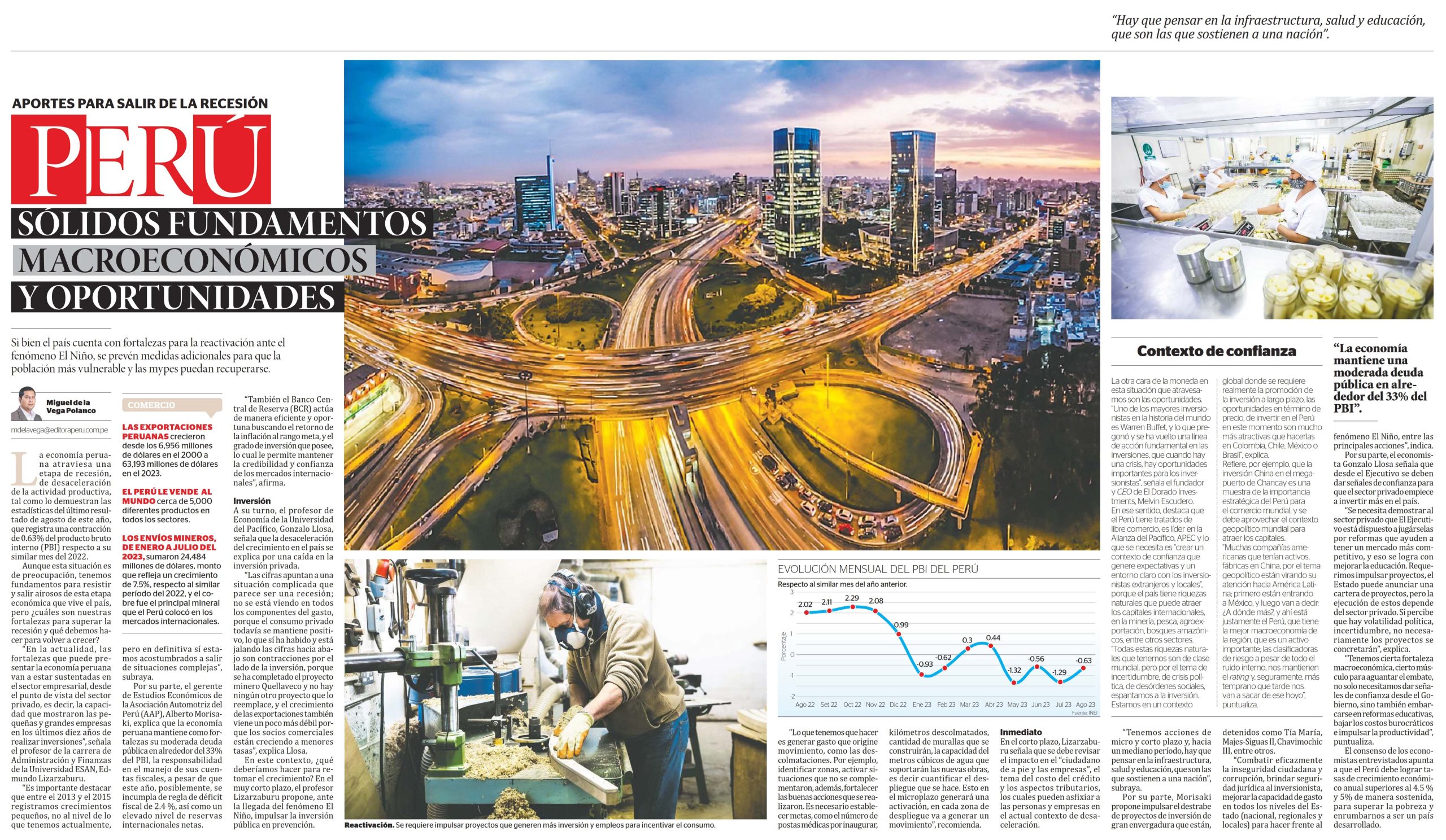 Perú sólidos fundamentos macroeconómicos y oportunidades
