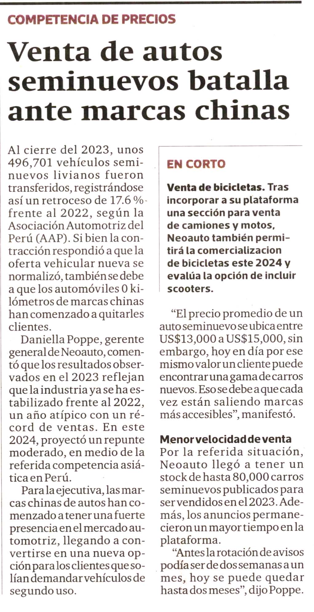 Venta de autos seminuevos batalla ante marcas chinas