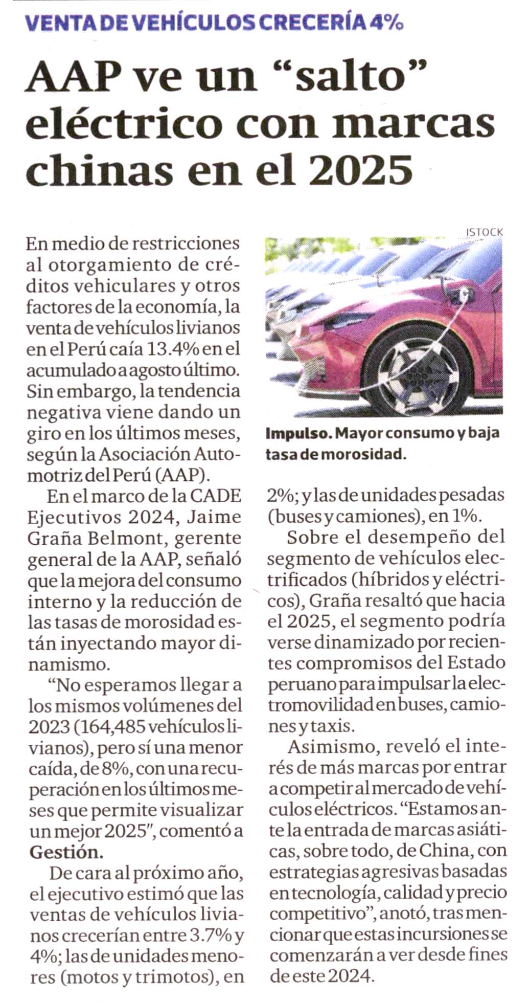 CADE: previsiones automotrices al 2025 y un “salto” eléctrico con marcas chinas