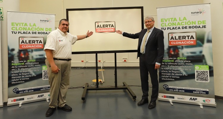SUNARP Y AAP LANZAN SERVICIO ALERTA CLONACIÓN